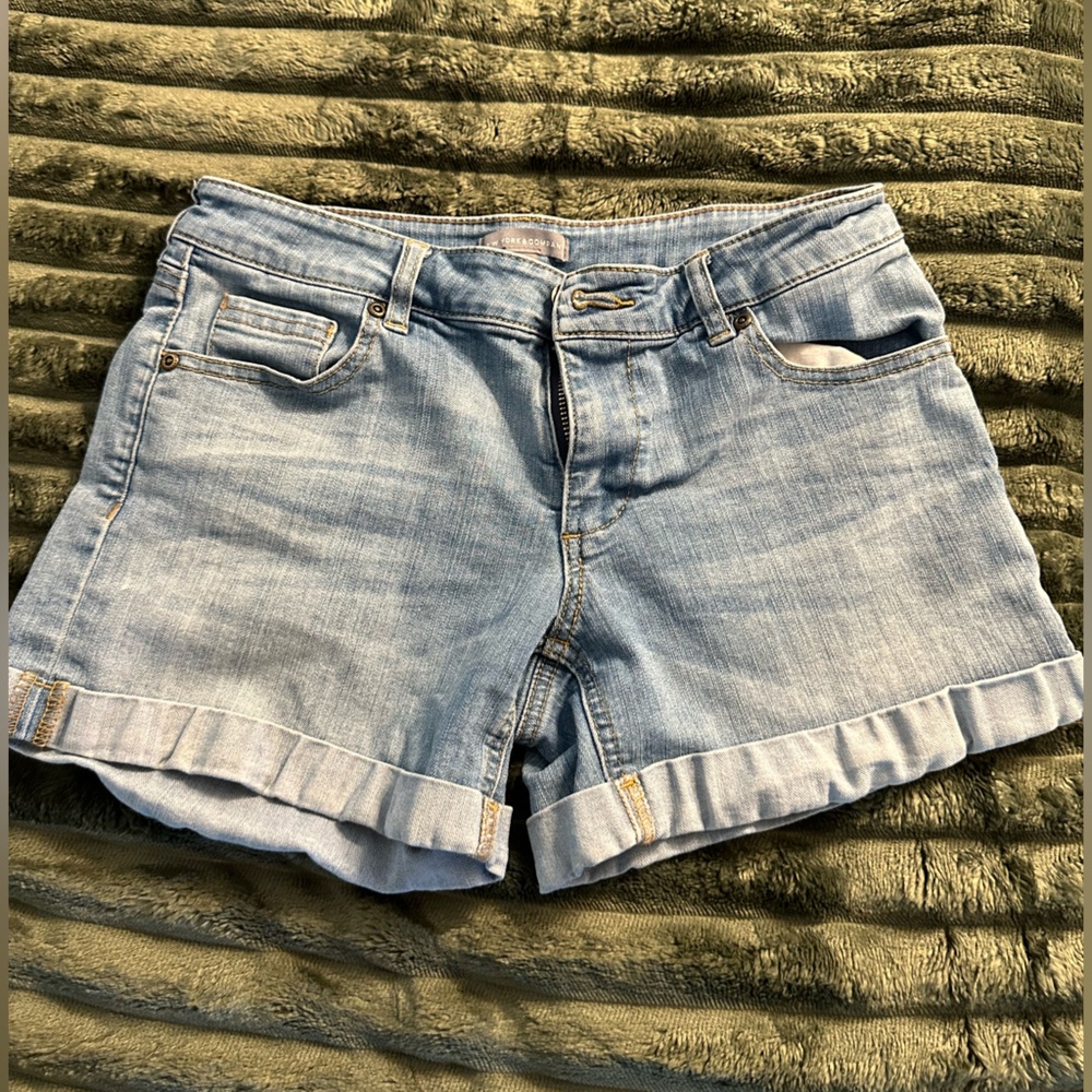 New York & Company Light Blue Jean Shorts